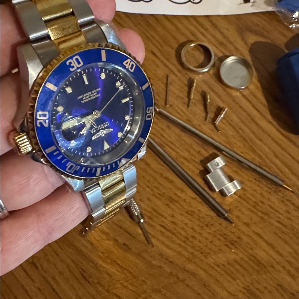 Invicta Pro Diver Blue Dial 40 mm Two-tone Men's Watch 26972 (AS IS) - Picture 4 of 4